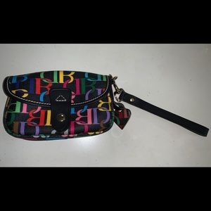 Dooney & Bourke rainbow wristlet